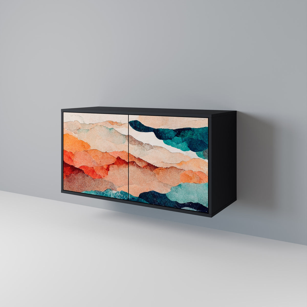 ABSTRACT LANDSCAPE 2-türiges Sideboard