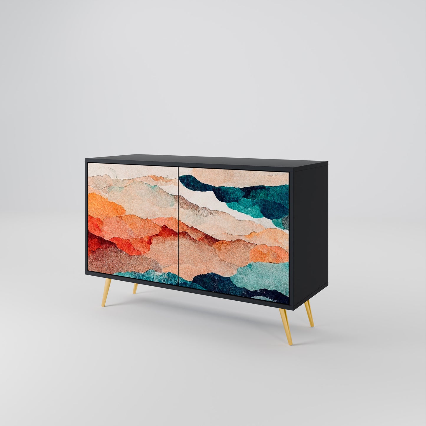 ABSTRACT LANDSCAPE 2-türiges Sideboard
