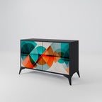 CIRCULAR RHAPSODY Sideboard mit 2 Türen in Schwarz