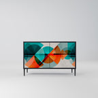 CIRCULAR RHAPSODY Sideboard mit 2 Türen in Schwarz