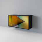 PIERCING SHARPNESS Sideboard mit 2 Türen in Schwarz