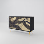 UNIFIED FRAGMENTS 2-Door Sideboard in Black Finish