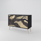 UNIFIED FRAGMENTS 2-Door Sideboard in Black Finish