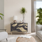 UNIFIED FRAGMENTS 2-Door Sideboard in Black Finish