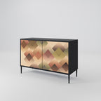 GEOMETRIC FUSION Sideboard mit 2 Türen in Schwarz