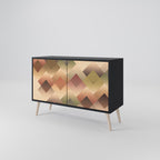 GEOMETRIC FUSION Sideboard mit 2 Türen in Schwarz