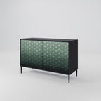 ORNAMENTAL GLIMMER Sideboard mit 2 Türen in Schwarz