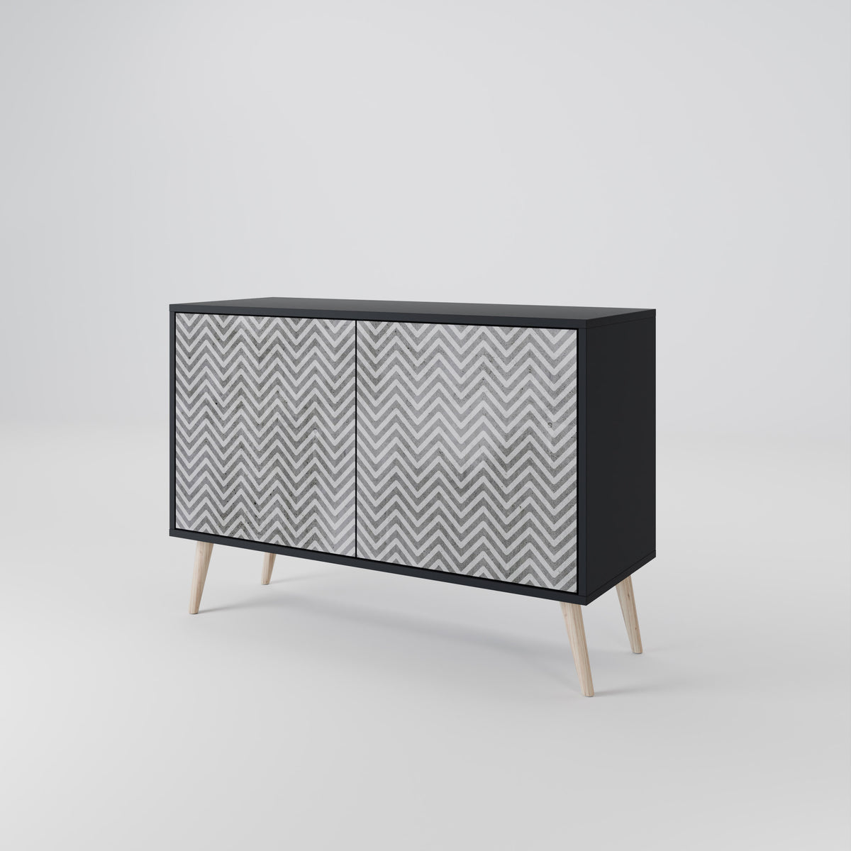 CONCRETE ZIG ZAG 2-türiges Sideboard
