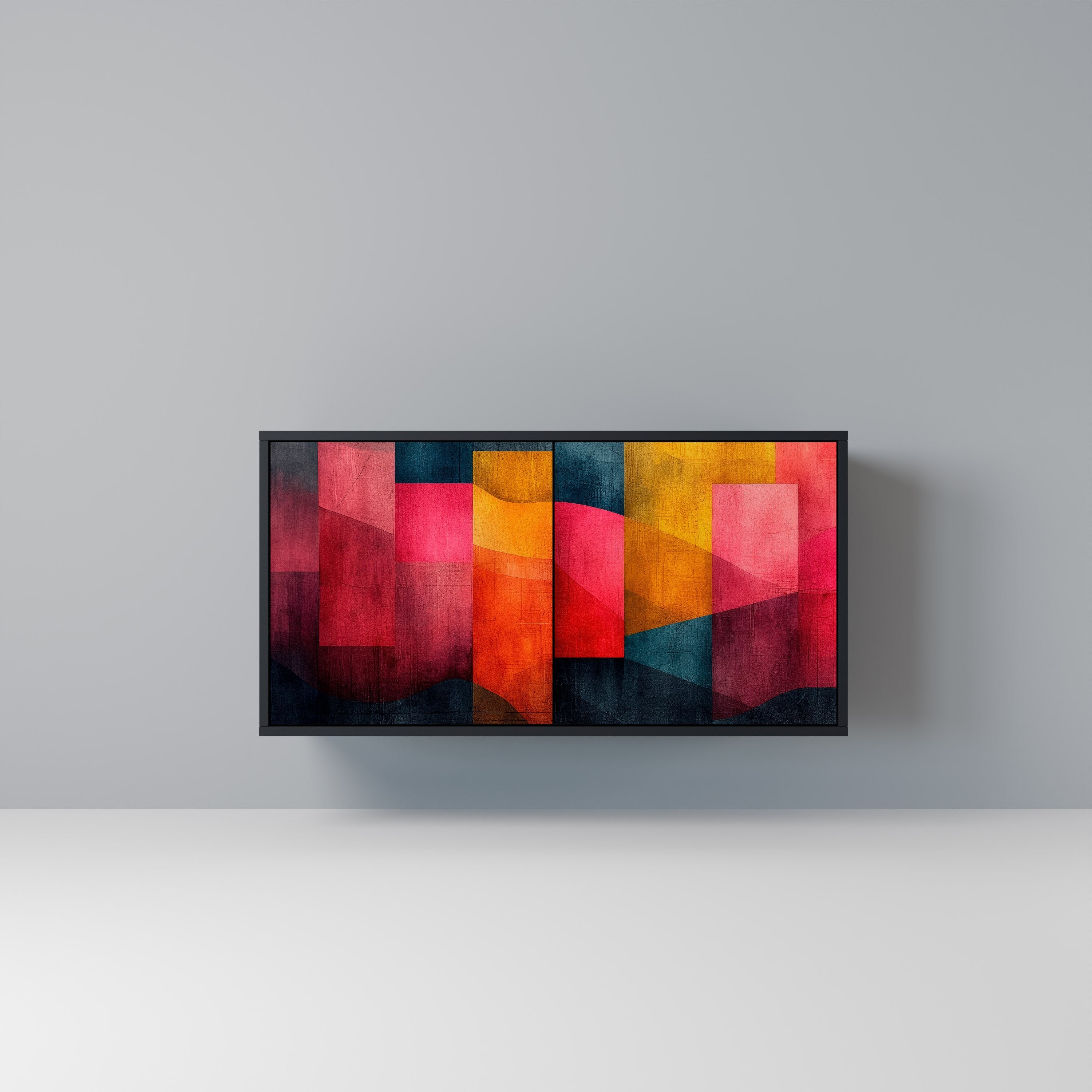 COLORFUL SOUNDS Sideboard mit 2 Türen in Schwarz