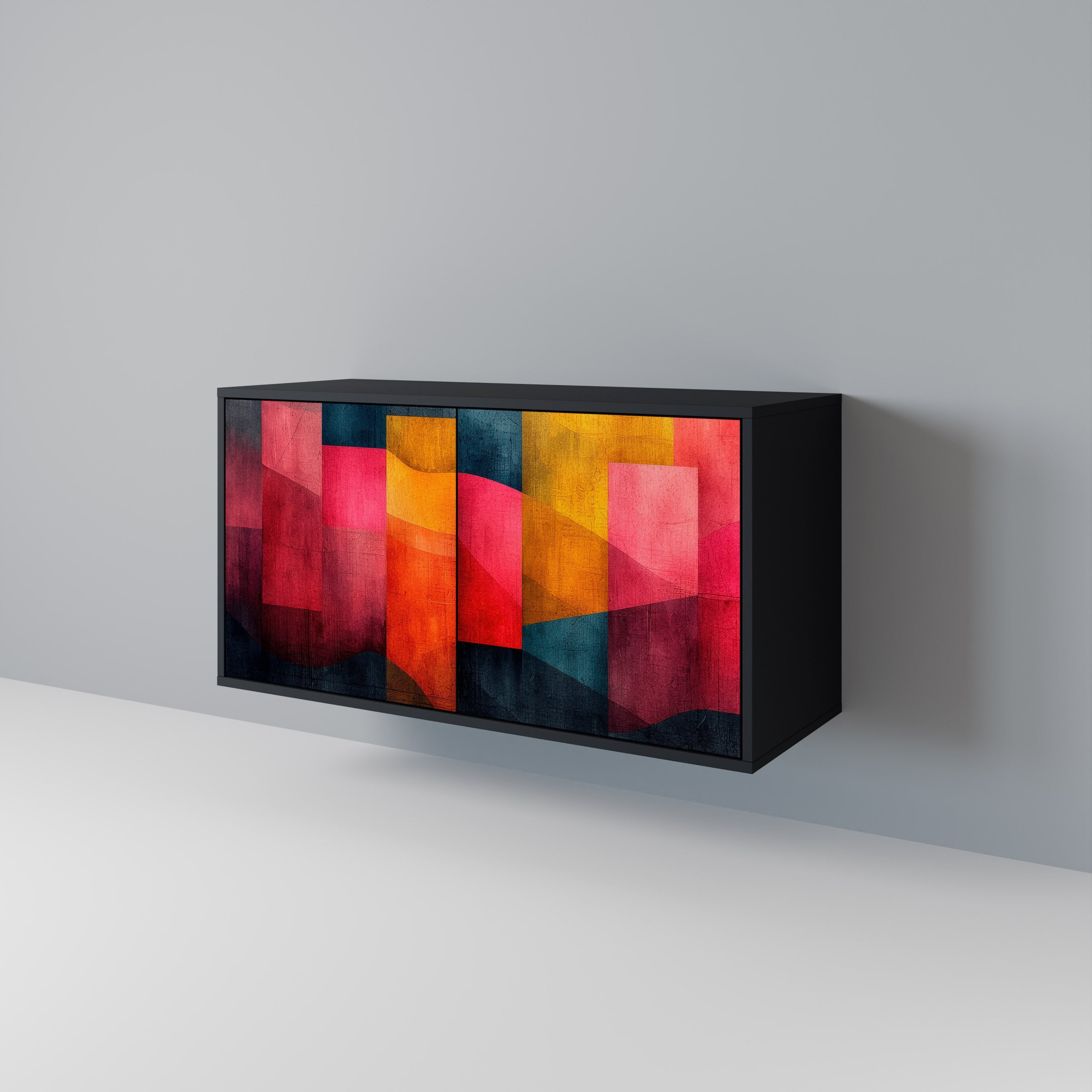 COLORFUL SOUNDS Sideboard mit 2 Türen in Schwarz