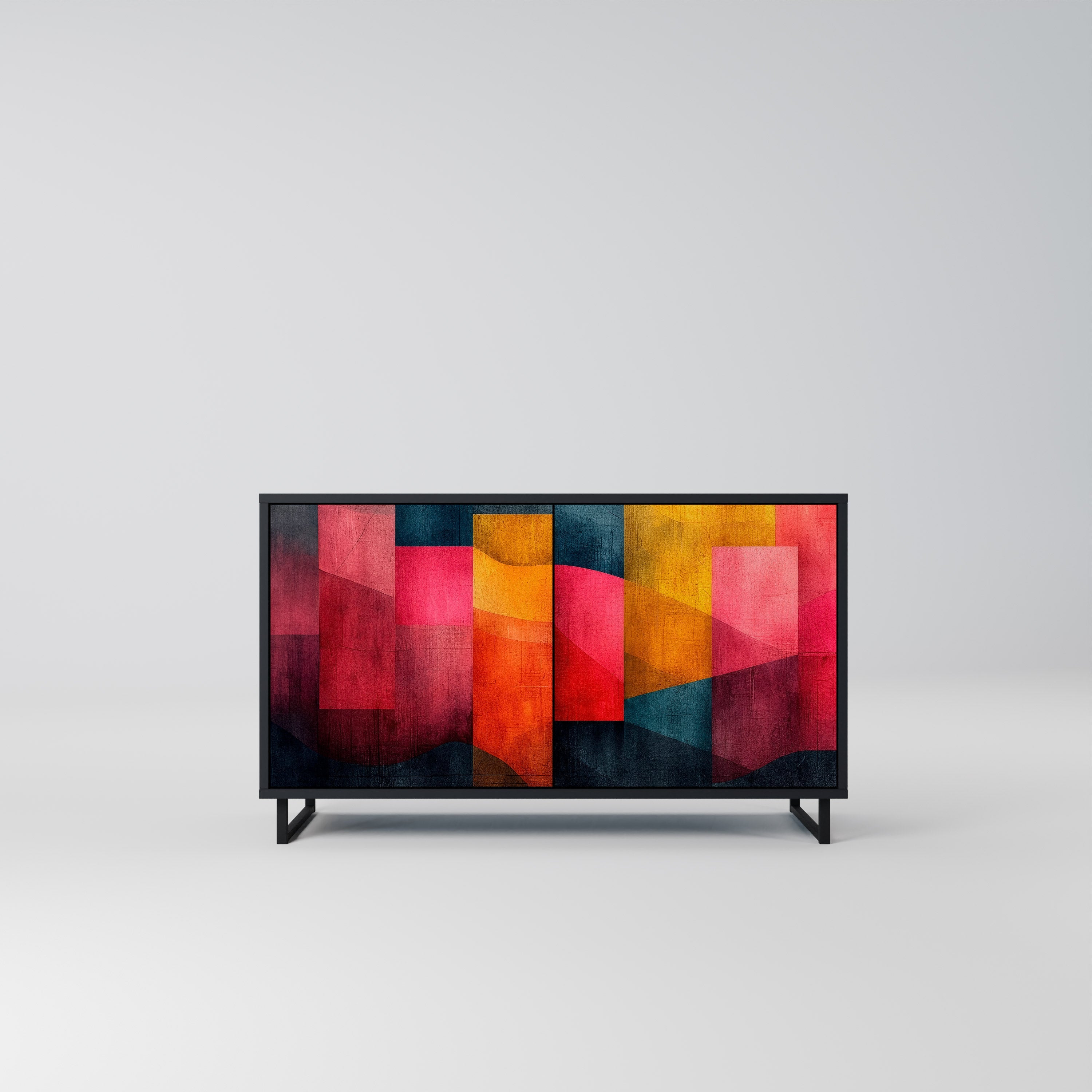 COLORFUL SOUNDS Sideboard mit 2 Türen in Schwarz