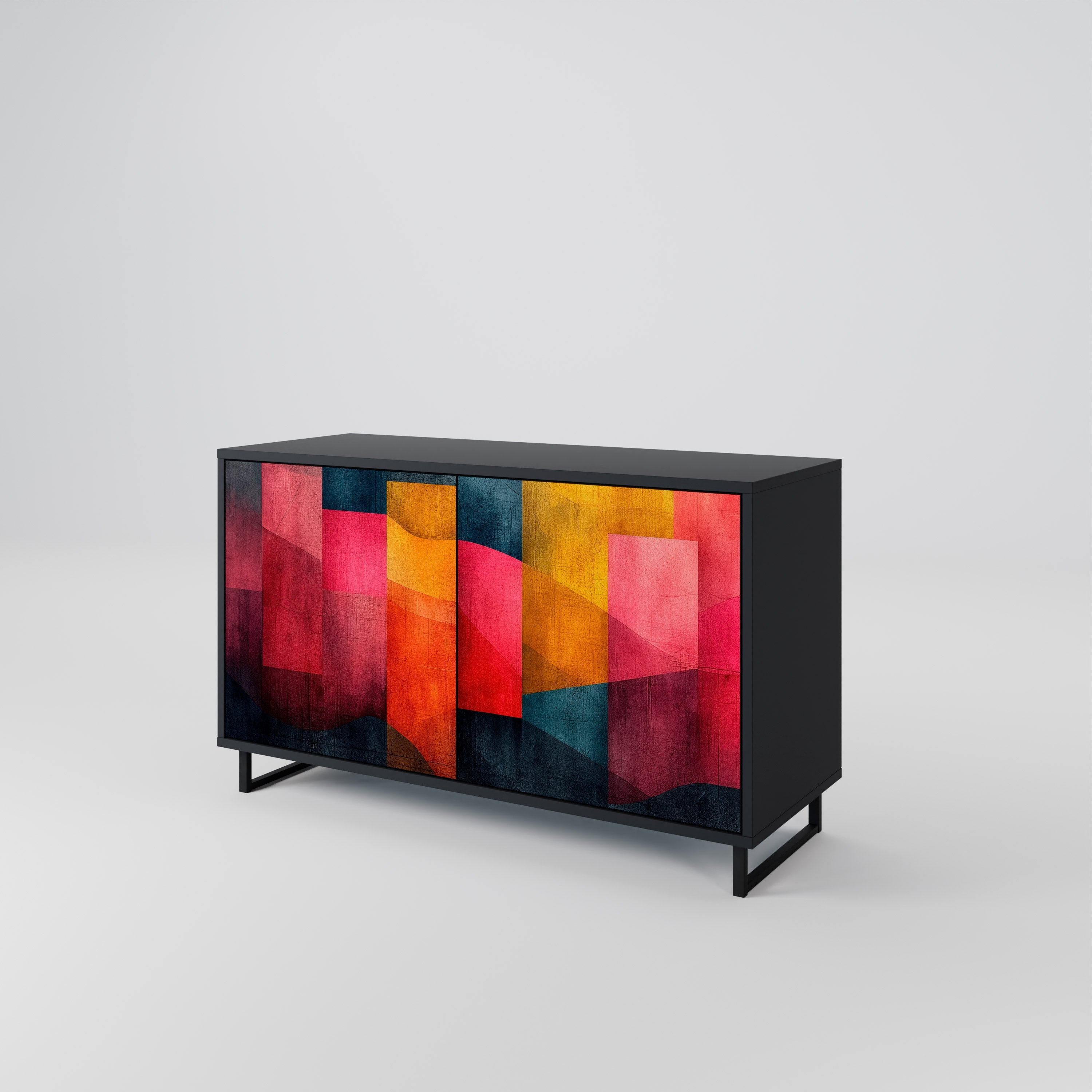 COLORFUL SOUNDS Sideboard mit 2 Türen in Schwarz