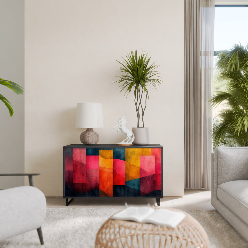 COLORFUL SOUNDS Sideboard mit 2 Türen in Schwarz