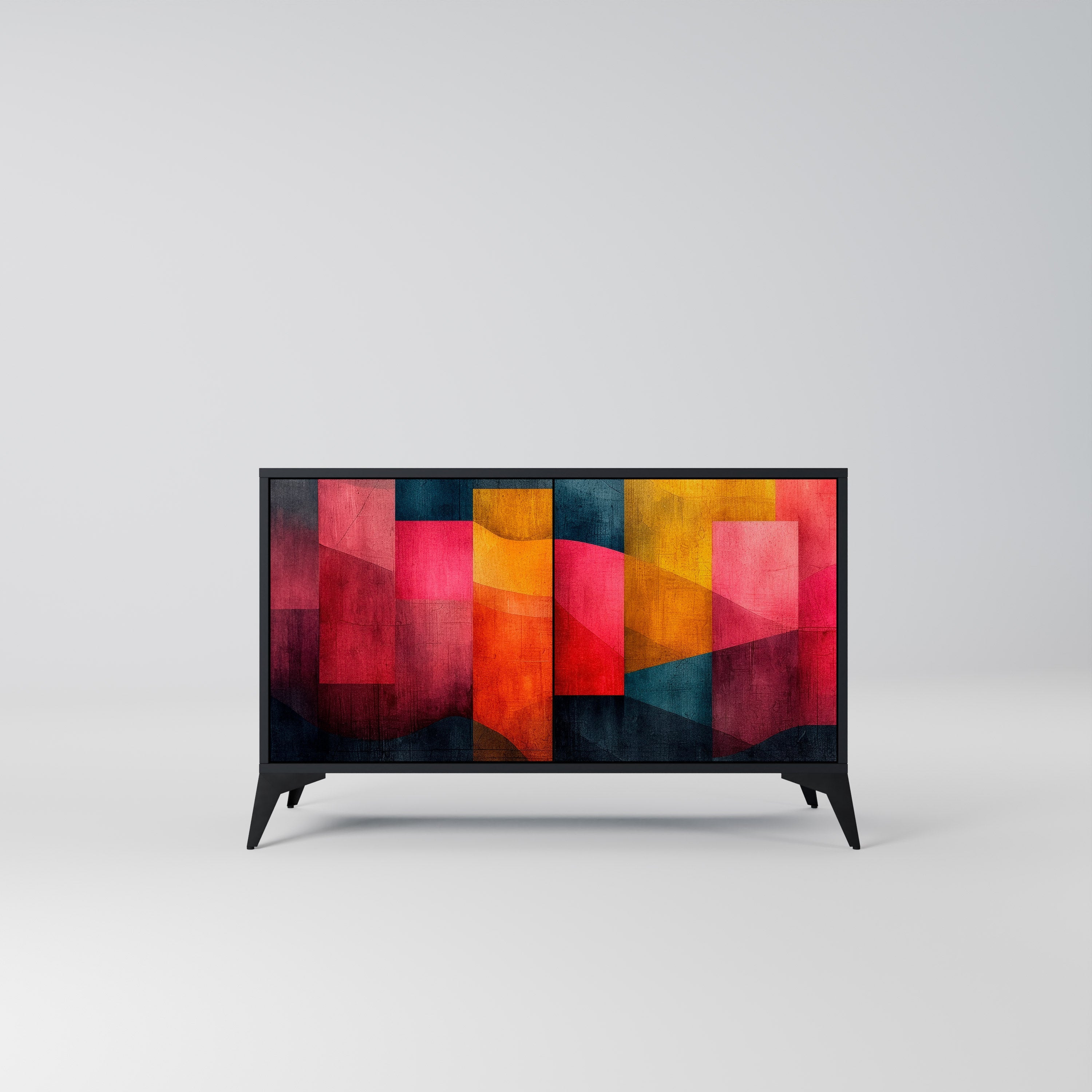 COLORFUL SOUNDS Sideboard mit 2 Türen in Schwarz