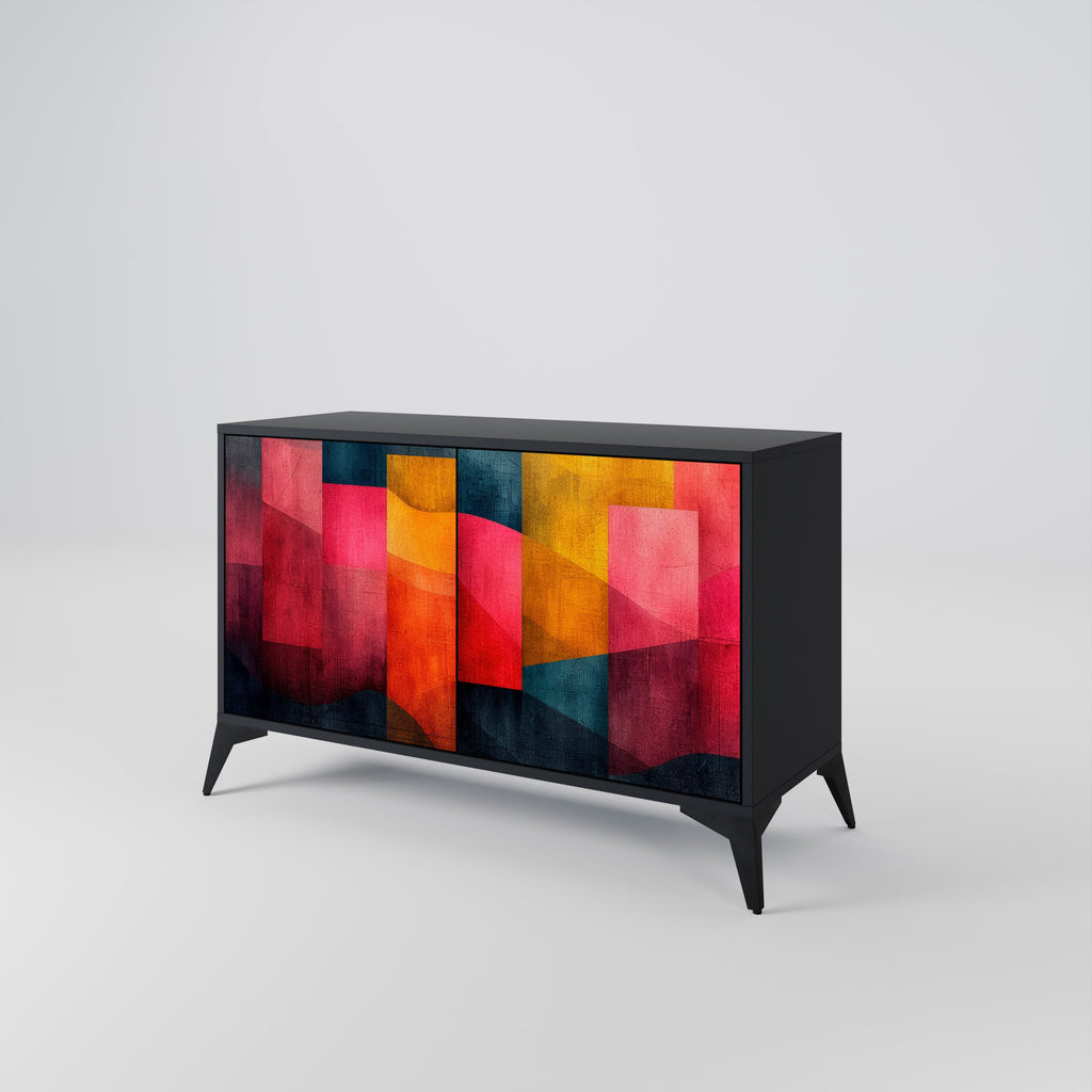 COLORFUL SOUNDS Sideboard mit 2 Türen in Schwarz