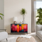 COLORFUL SOUNDS Sideboard mit 2 Türen in Schwarz