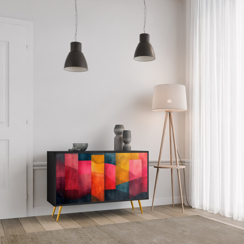 COLORFUL SOUNDS Sideboard mit 2 Türen in Schwarz