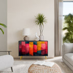 COLORFUL SOUNDS Sideboard mit 2 Türen in Schwarz