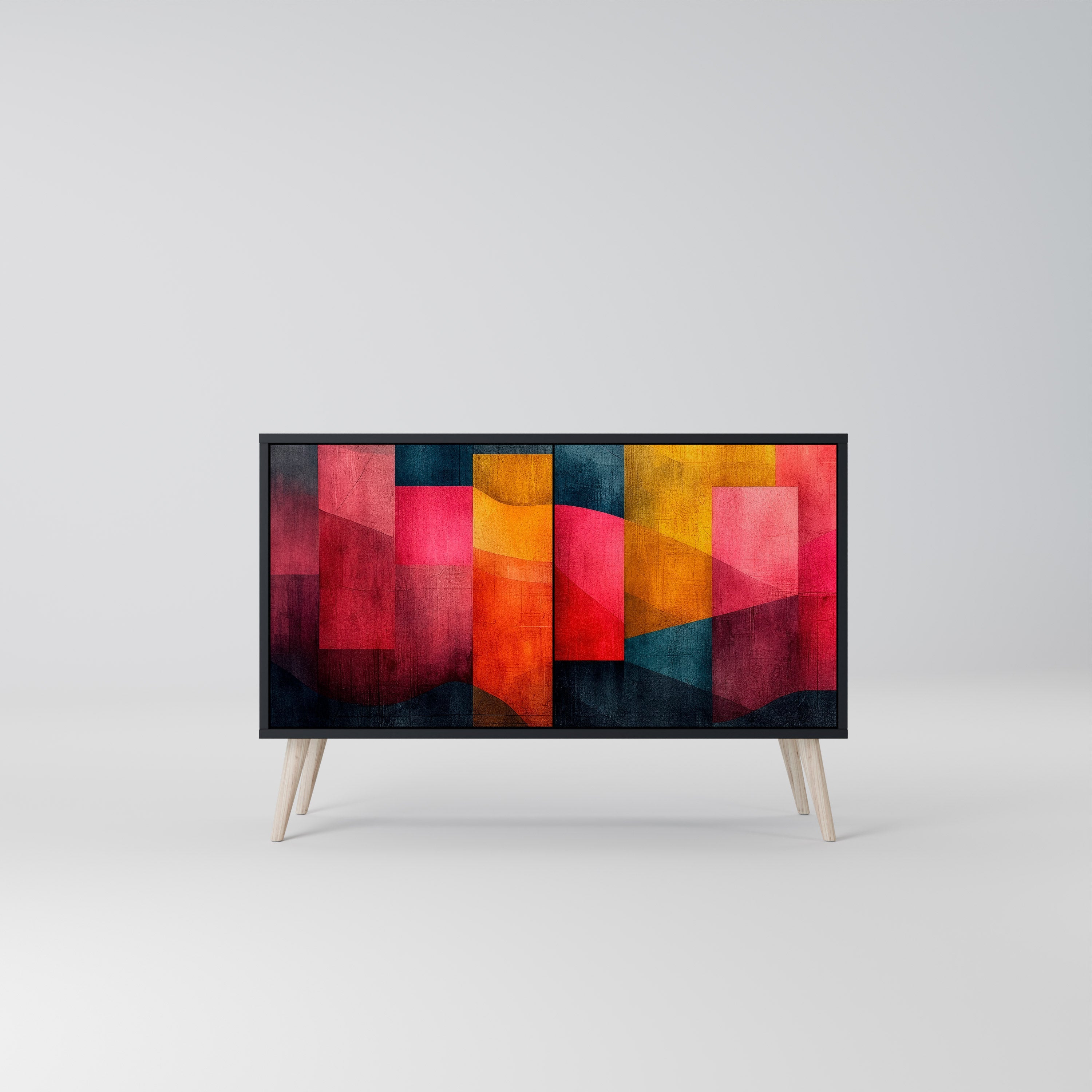 COLORFUL SOUNDS Sideboard mit 2 Türen in Schwarz