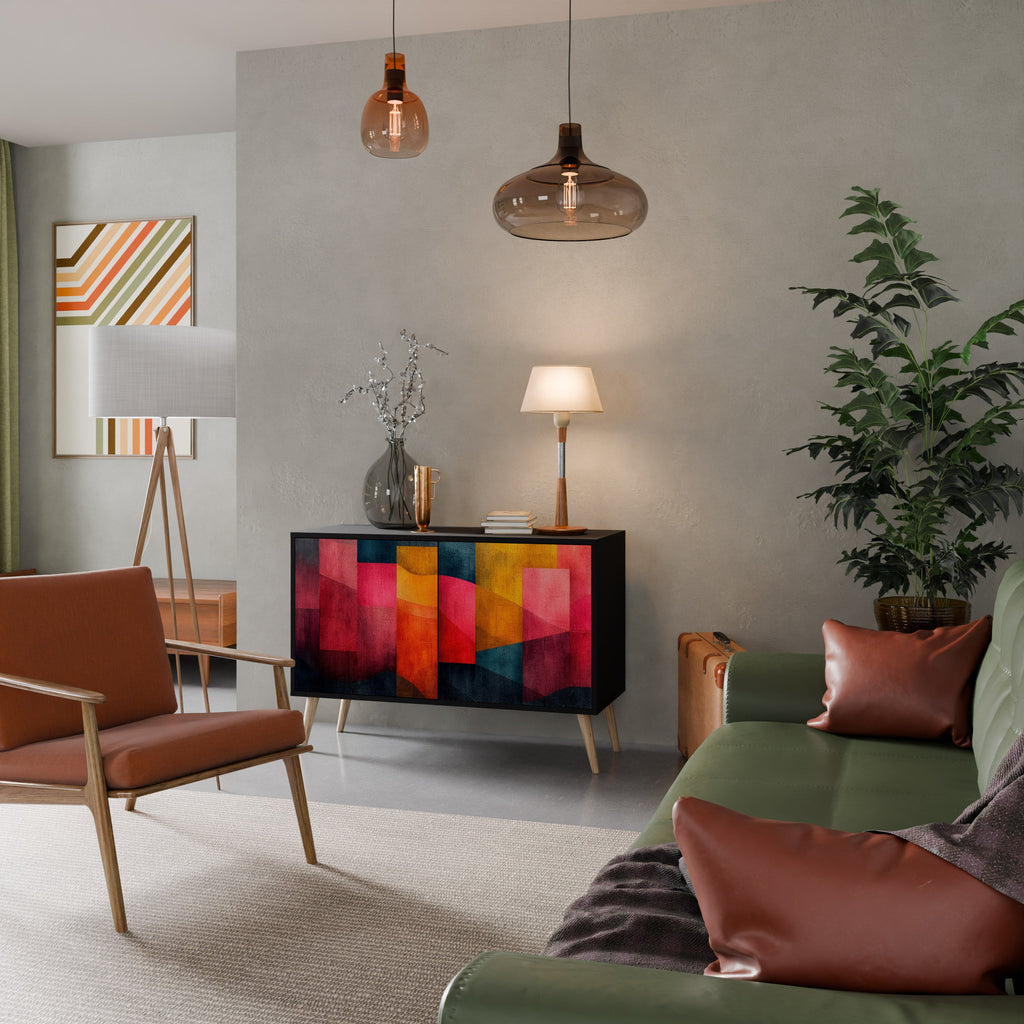 COLORFUL SOUNDS Sideboard mit 2 Türen in Schwarz