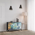 ABSTRACT THOUGHTS Sideboard mit 2 Türen in Schwarz