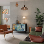 ABSTRACT THOUGHTS Sideboard mit 2 Türen in Schwarz