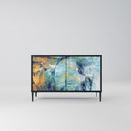 ABSTRACT THOUGHTS Sideboard mit 2 Türen in Schwarz