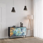 ABSTRACT THOUGHTS Sideboard mit 2 Türen in Schwarz