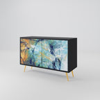 ABSTRACT THOUGHTS Sideboard mit 2 Türen in Schwarz