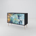 ABSTRACT THOUGHTS Sideboard mit 2 Türen in Schwarz