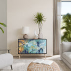 ABSTRACT THOUGHTS Sideboard mit 2 Türen in Schwarz