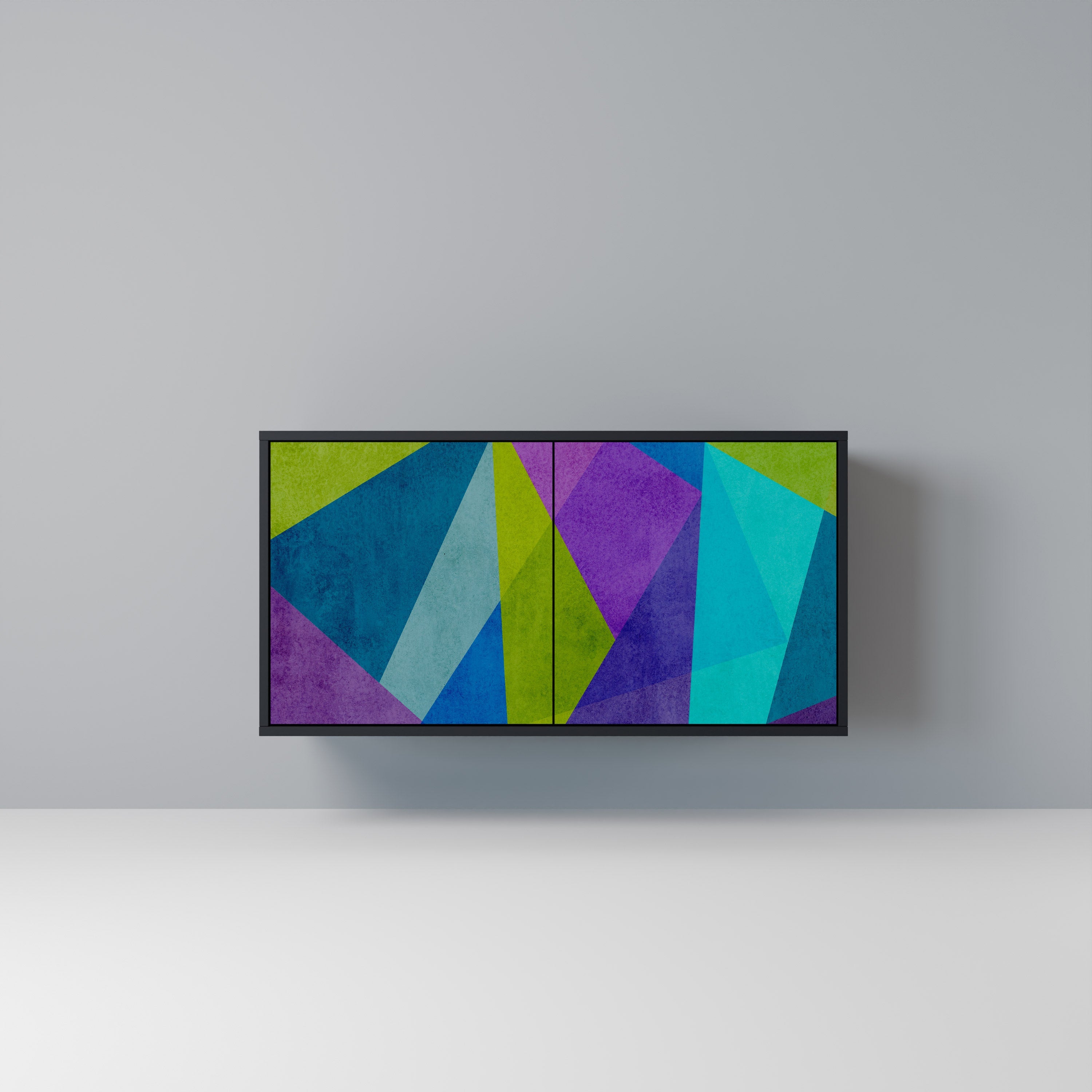 COLD SHOWCASE Sideboard mit 2 Türen in Schwarz