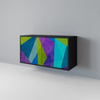 COLD SHOWCASE 2-Door Sideboard in Black Finish