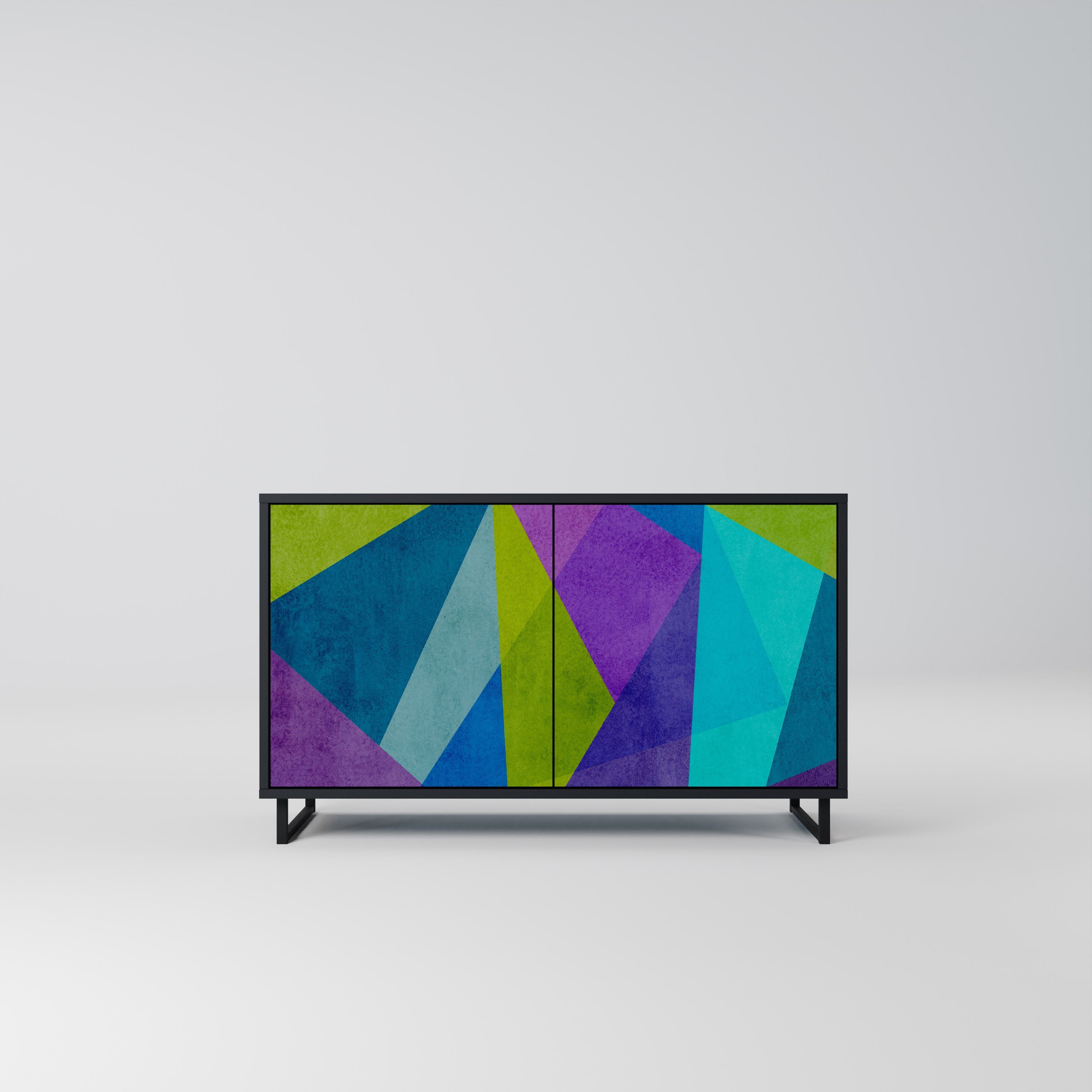 COLD SHOWCASE Sideboard mit 2 Türen in Schwarz