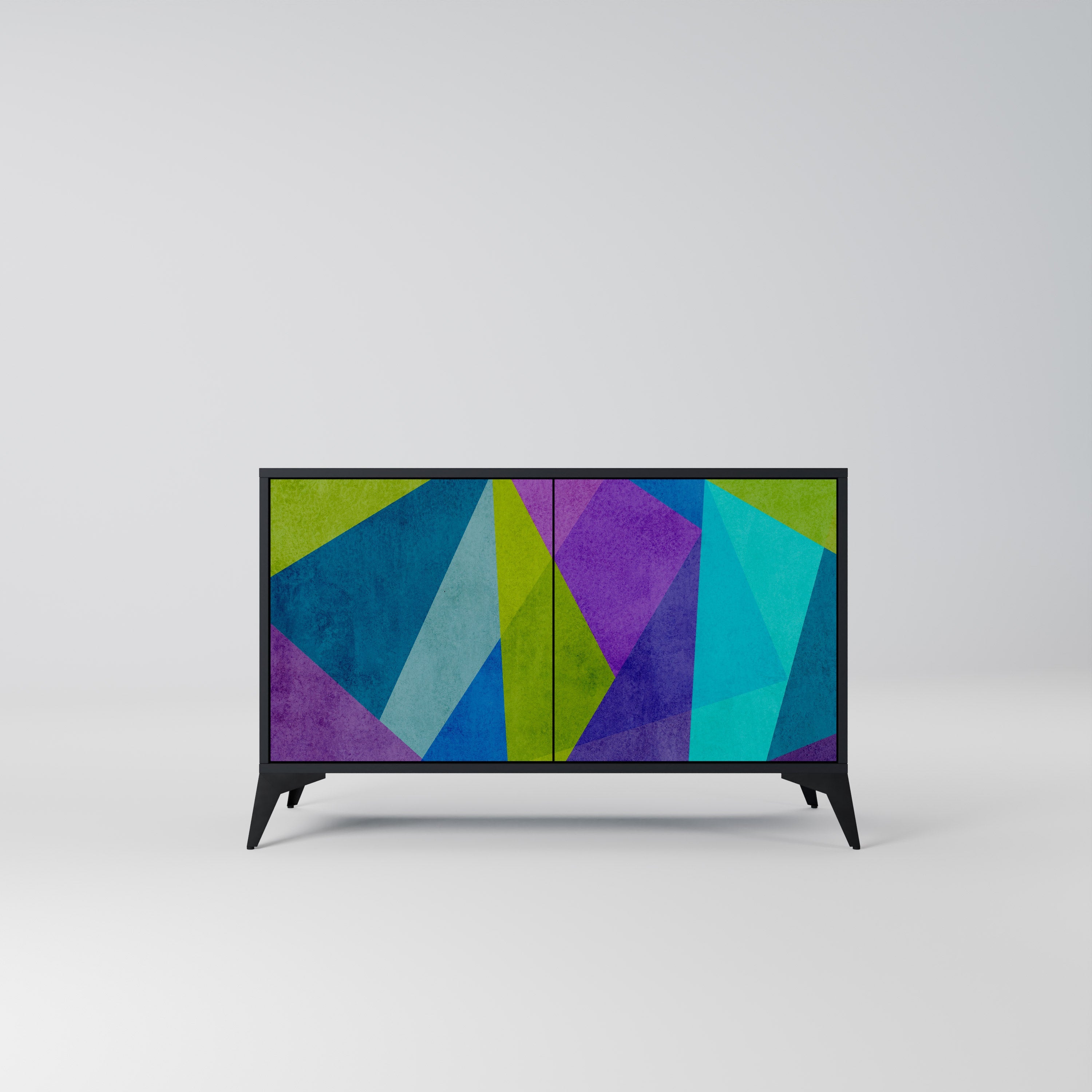 COLD SHOWCASE Sideboard mit 2 Türen in Schwarz