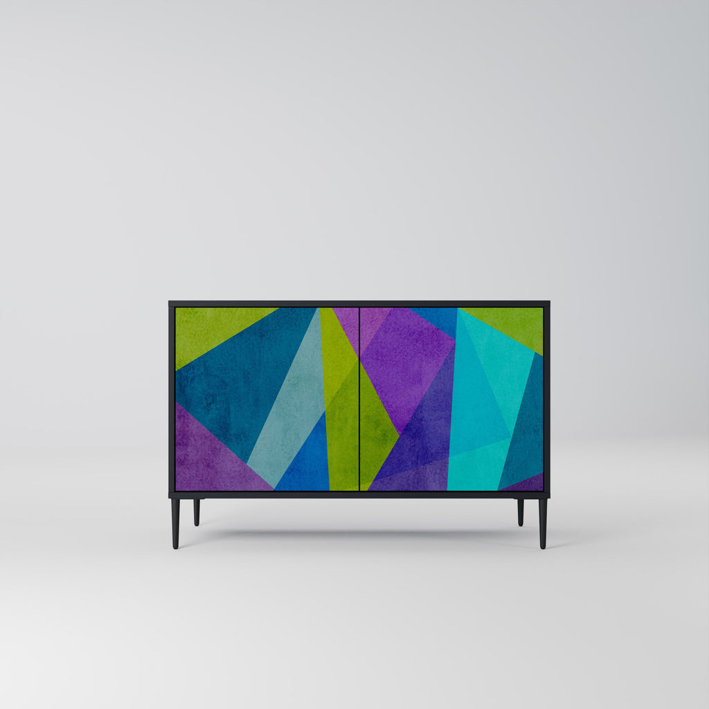 COLD SHOWCASE 2-Door Sideboard in Black Finish