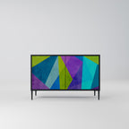 COLD SHOWCASE 2-Door Sideboard in Black Finish