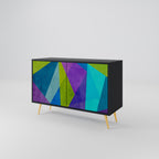 COLD SHOWCASE 2-Door Sideboard in Black Finish