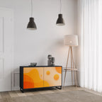 ORANGE ARRANGEMENT Sideboard mit 2 Türen in Schwarz