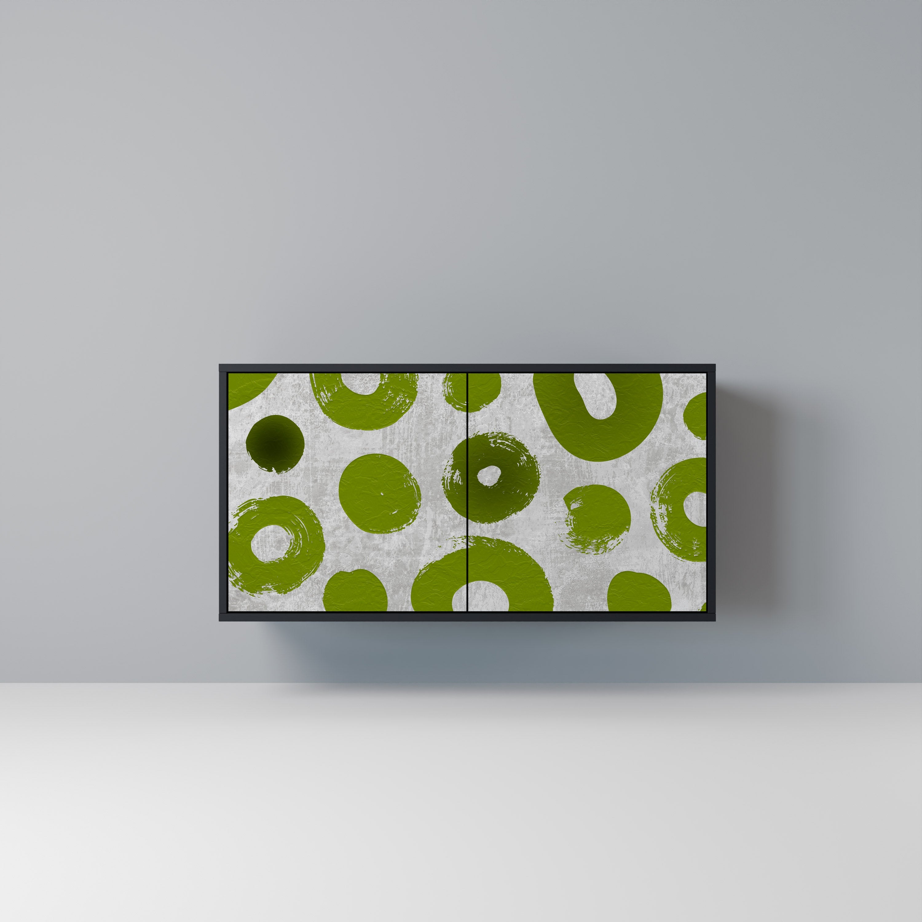 GREEN RHAPSODY Sideboard mit 2 Türen in Schwarz