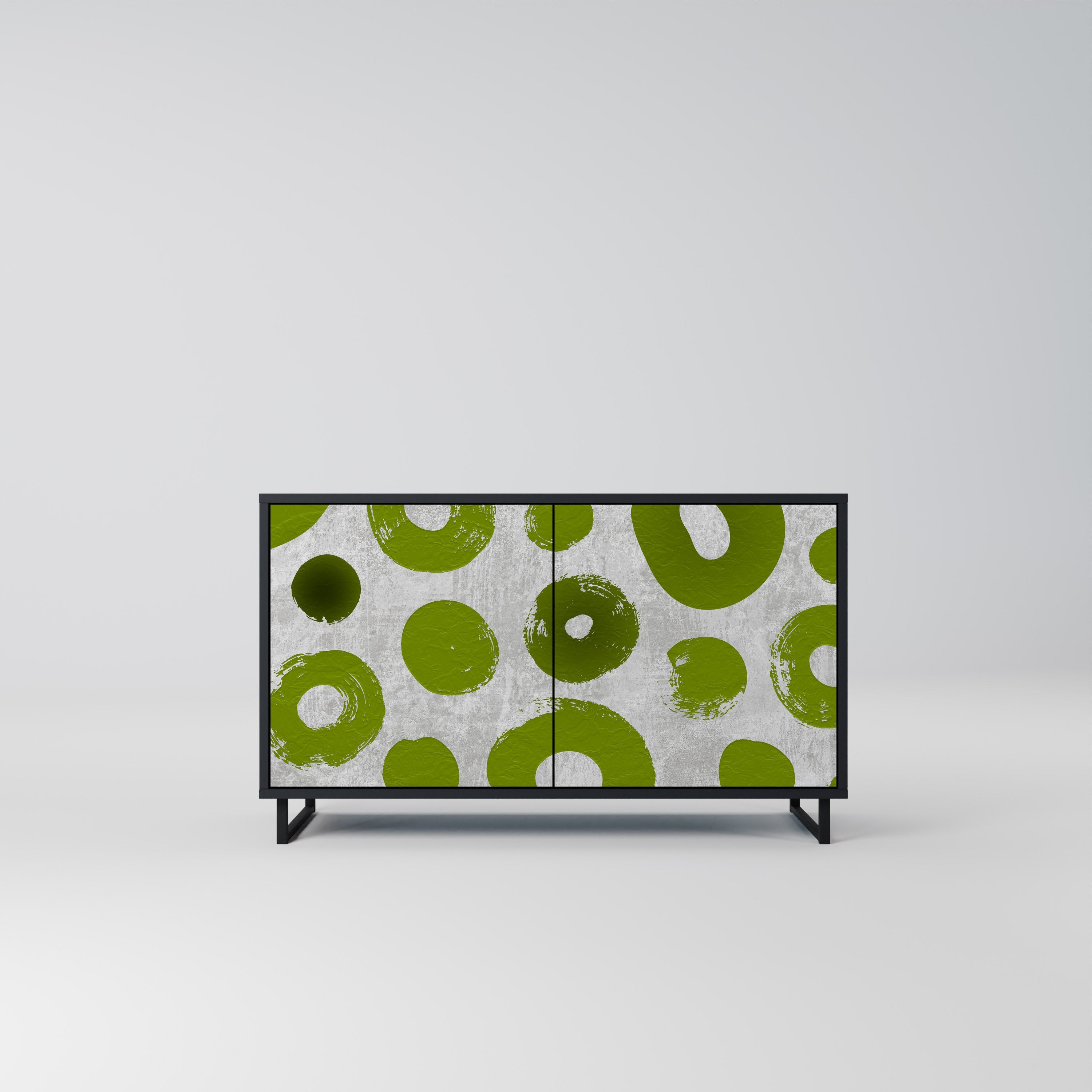 GREEN RHAPSODY Sideboard mit 2 Türen in Schwarz