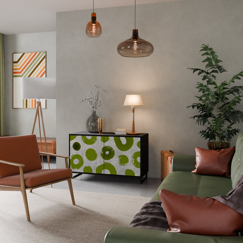 GREEN RHAPSODY Sideboard mit 2 Türen in Schwarz