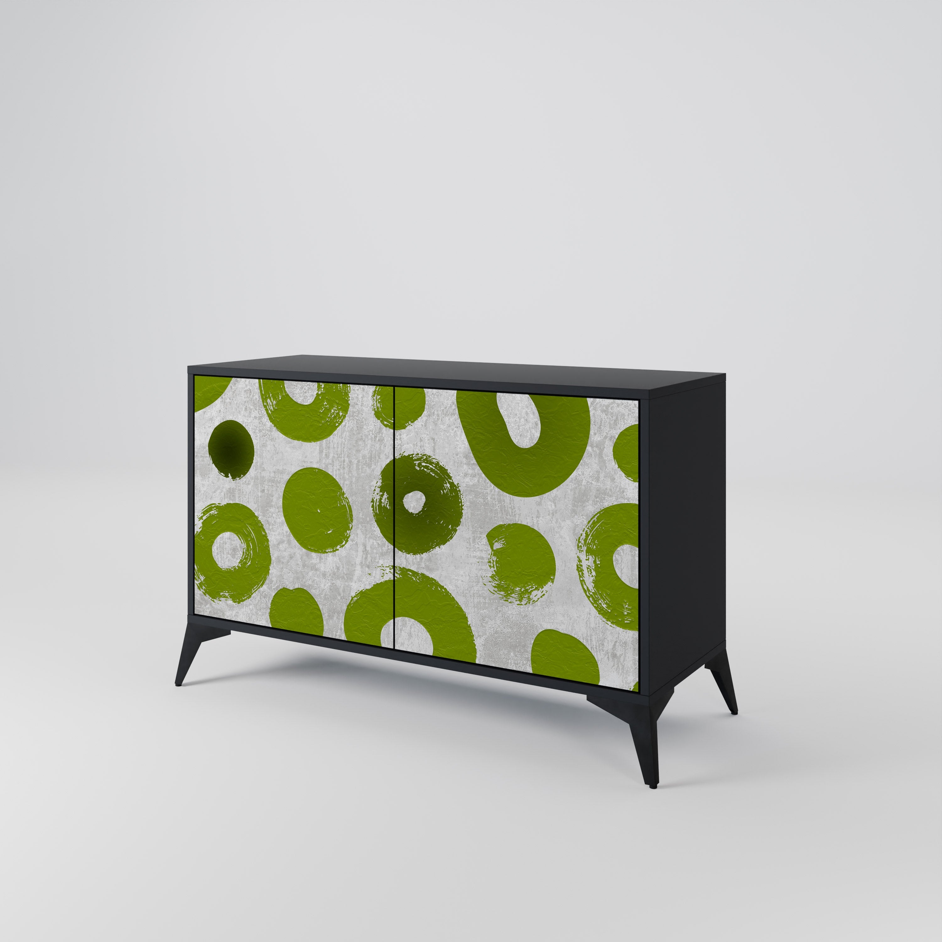 GREEN RHAPSODY Sideboard mit 2 Türen in Schwarz