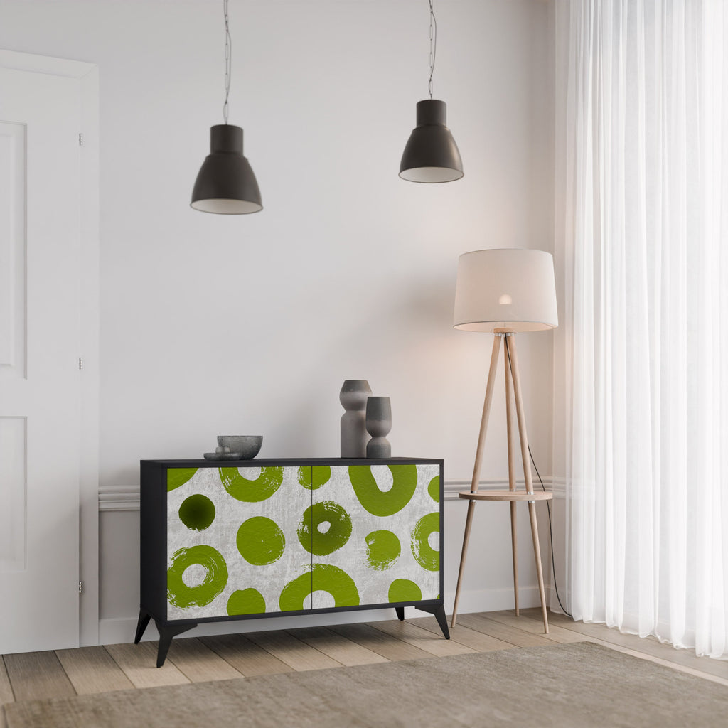 GREEN RHAPSODY Sideboard mit 2 Türen in Schwarz
