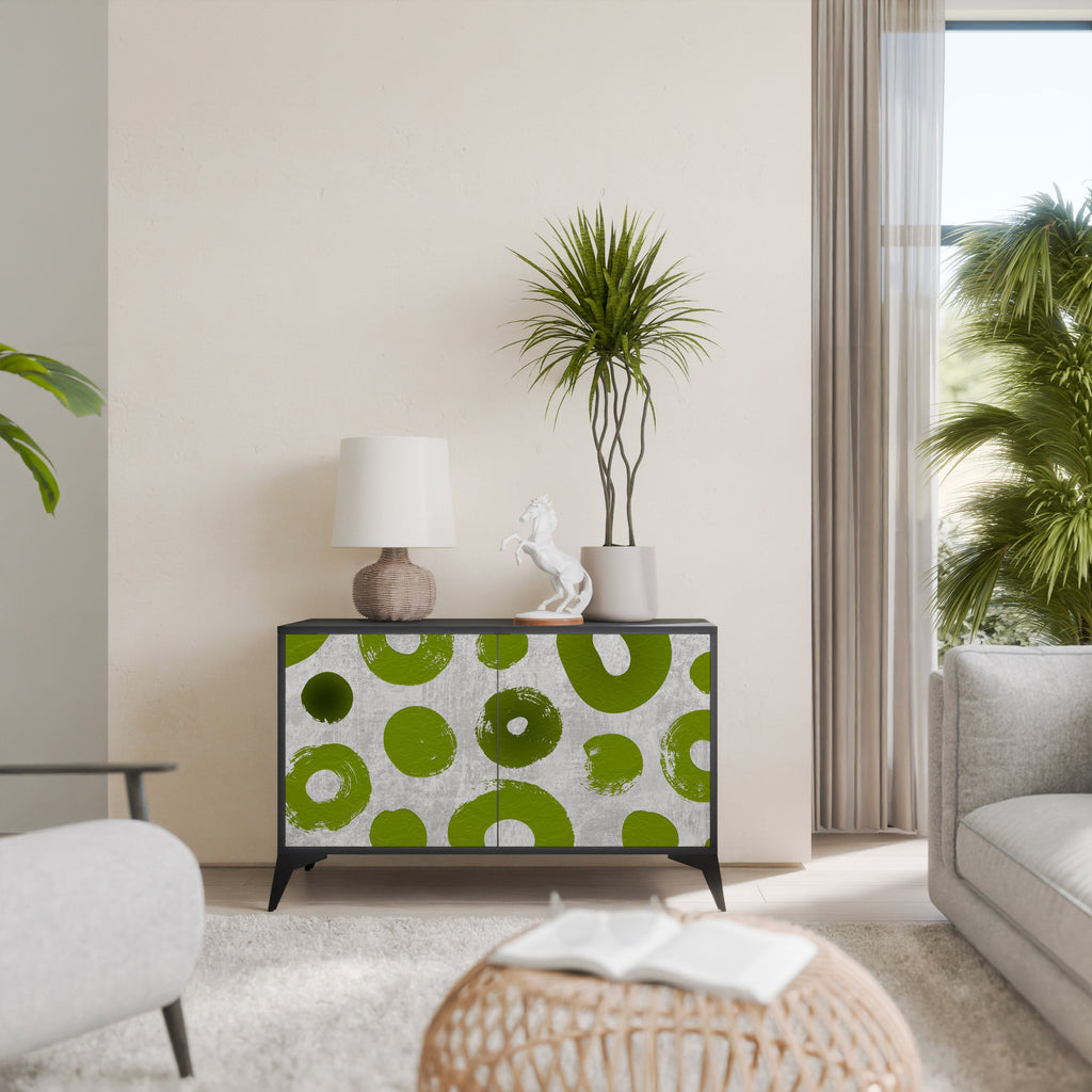 GREEN RHAPSODY Sideboard mit 2 Türen in Schwarz