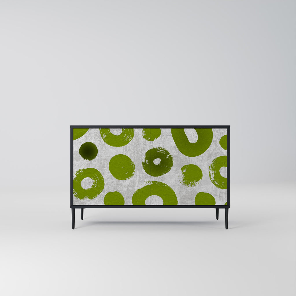 GREEN RHAPSODY Sideboard mit 2 Türen in Schwarz
