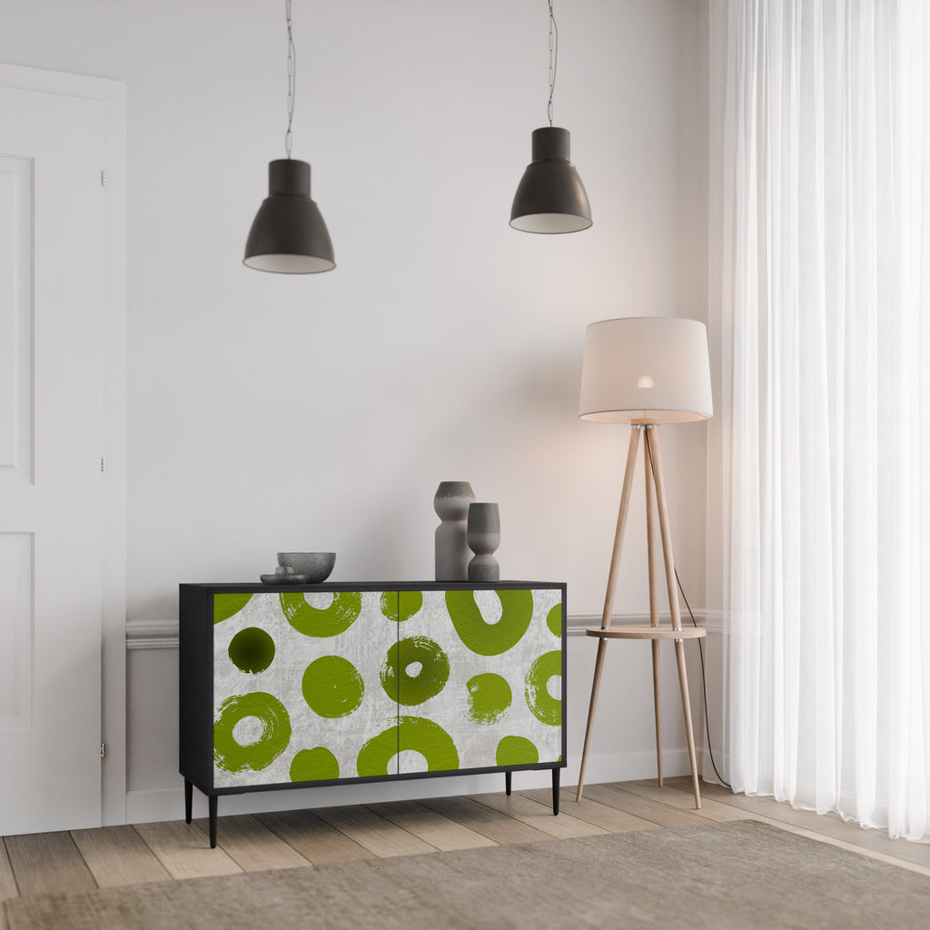 GREEN RHAPSODY Sideboard mit 2 Türen in Schwarz