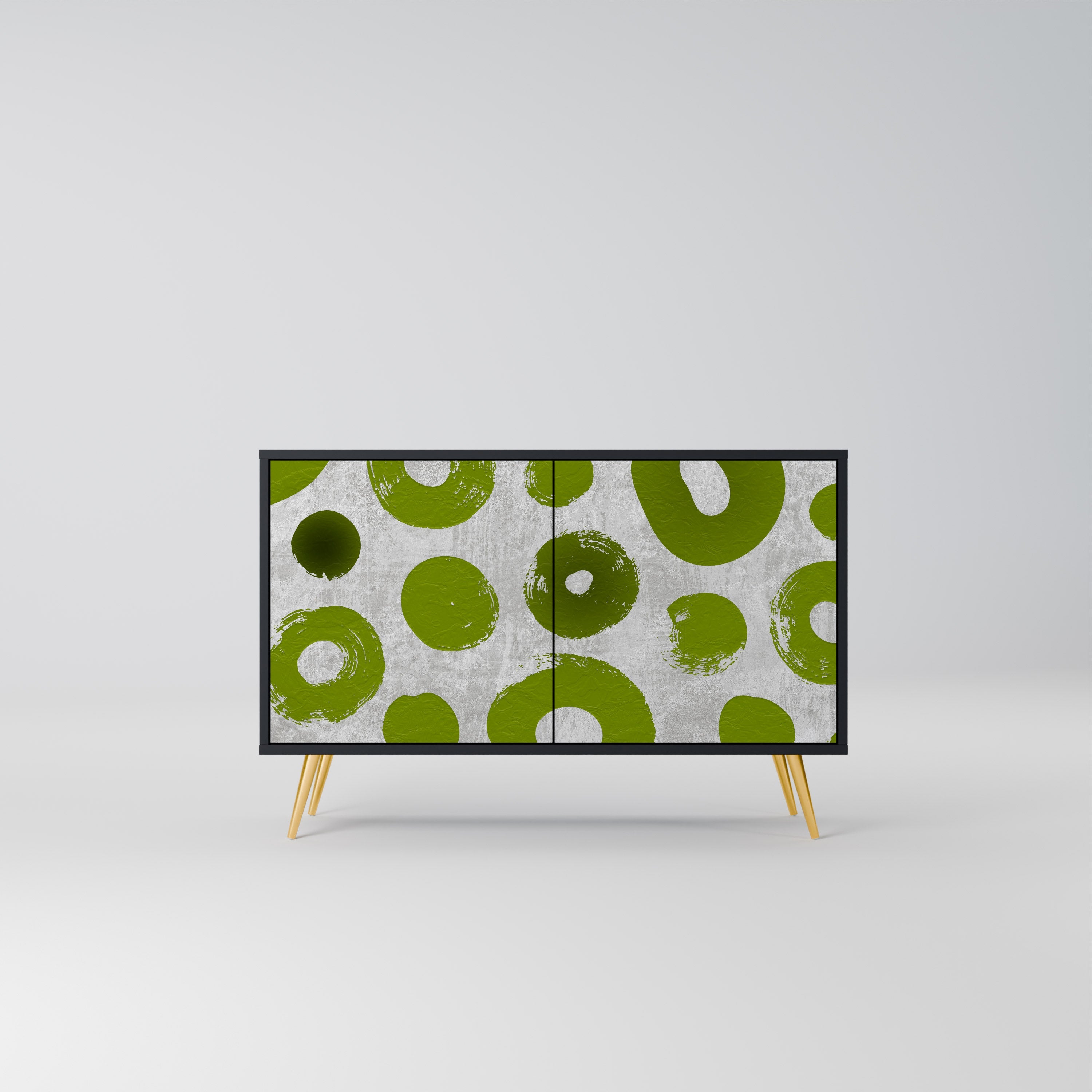 GREEN RHAPSODY Sideboard mit 2 Türen in Schwarz