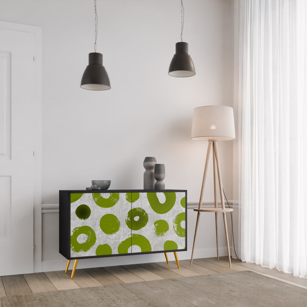 GREEN RHAPSODY Sideboard mit 2 Türen in Schwarz