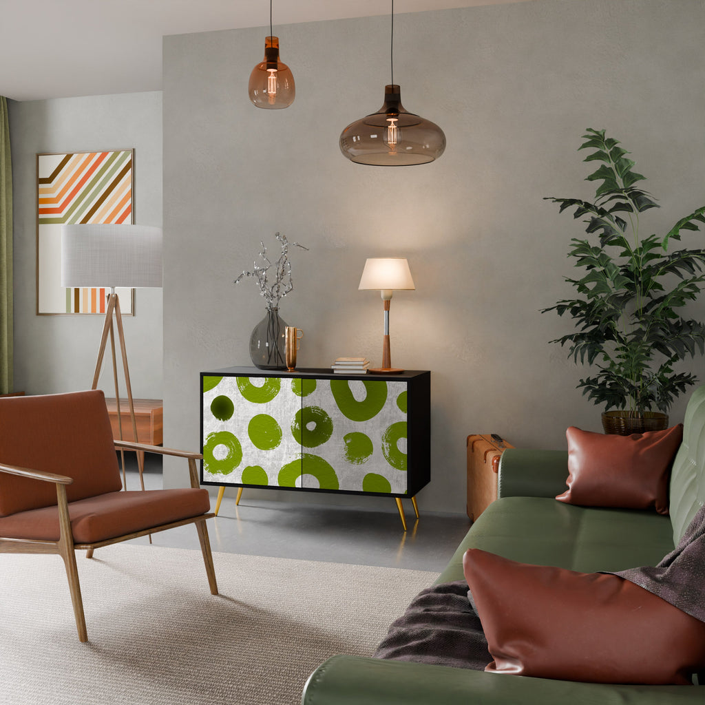 GREEN RHAPSODY Sideboard mit 2 Türen in Schwarz